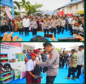 Kapolri dan Ketua Komisi IV Tinjau Huntara Tapteng, Salurkan 16 Truk Bantuan untuk Korban Bencana