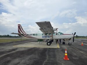 Cessna Grand Caravan PK-AKR Tiba di Riau, BPBD Optimalkan OMC Basahi Lahan Gambut