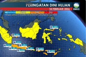 Waspada Cuaca Ekstrem! Hujan Lebat Ancam Wilayah Barat hingga Timur Indonesia