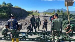 TNI Kebut Pembangunan Jembatan Bailey di Bener Meriah, Pulihkan Akses Warga Pascabencana