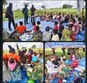 Satgas TNI MONUSCO Bantu Warga Kongo Lewat Pelatihan Noken dan Kegiatan Sosial