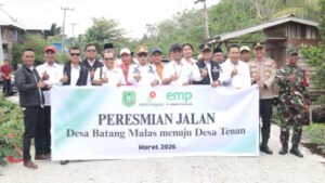Bupati Kepulauan Meranti Resmikan Jalan Hasil Kerja Sama dengan PT Imbang Tata Alam