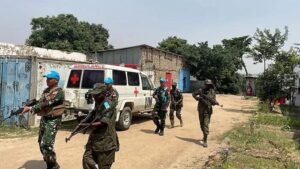 Prajurit TNI Satgas INDO RDB XXXIX-G/MONUSCO Latihan Bersama FARDC di Bogoro